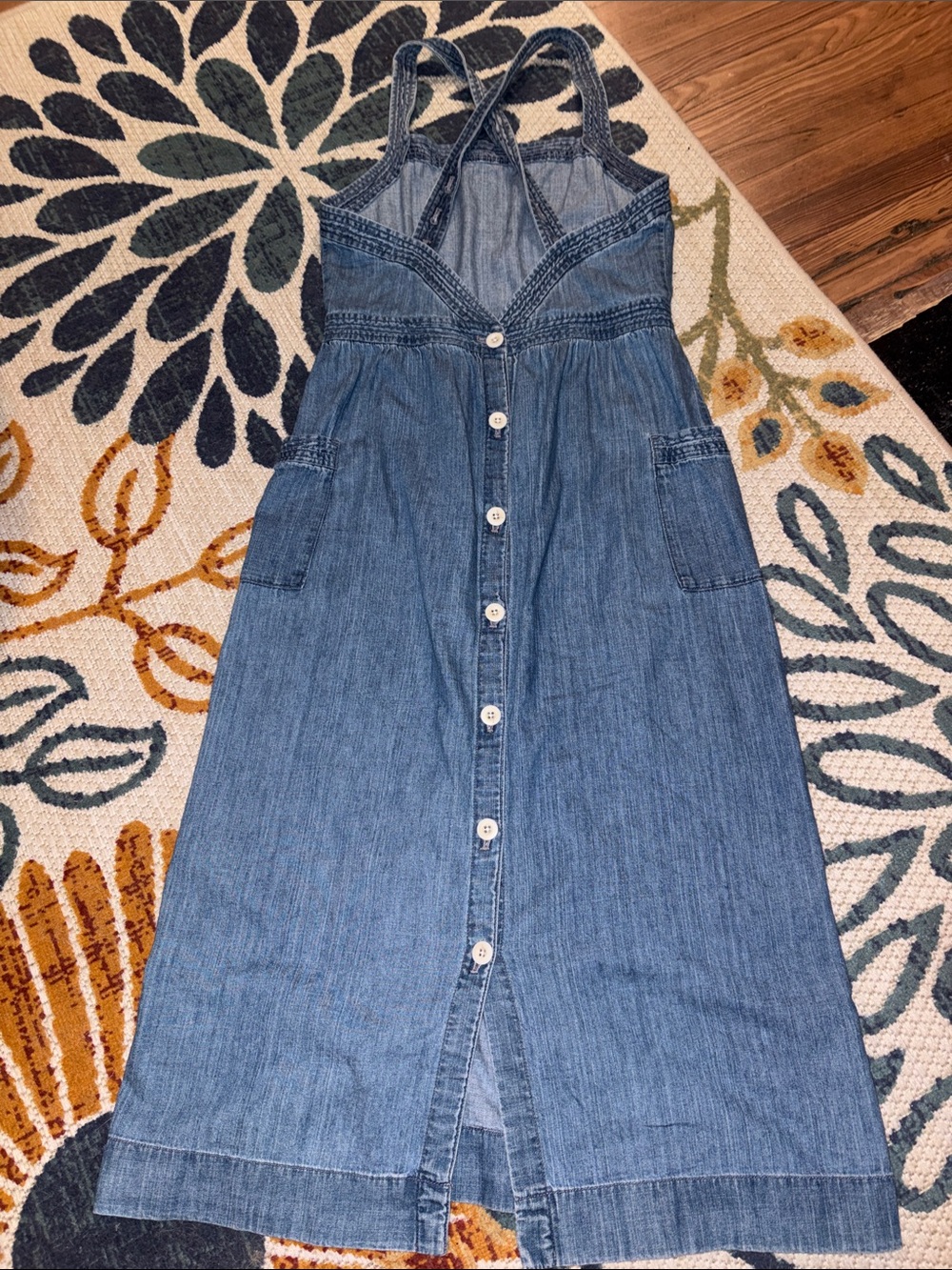 Madewell denim Apron Dress size 4 - Picture 7 of 8
